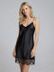 Milena by Paris Summer Women's Nightgown Black 003465-Black