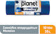 Planet Reinforced Trash Bags Capacity 35L with Drawstring 60x52cm 10 Pieces