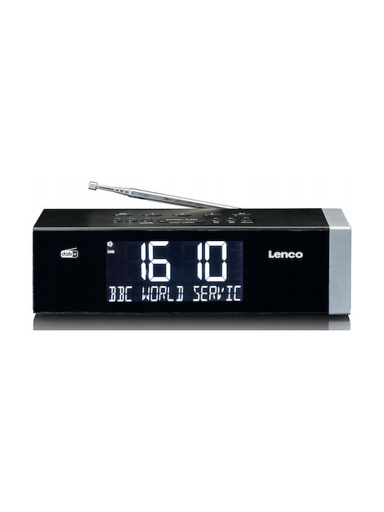 Lenco Dab+ Fm Bluetooth 5.0 Clock Radio Led Display Dual Alarm Black