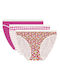 Les Pockets Γυναικεία Slip 3Pack Ροζ