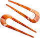 Hair Clip Fork Orange Tones Tortoise Hair Fork Clip Tf217939