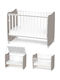 Lorelli Convertible Baby Crib White with Mattress 120x120cm