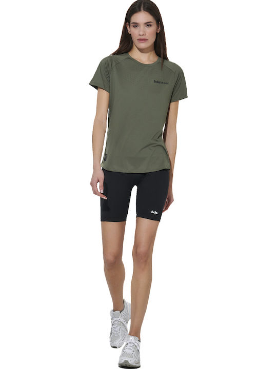 Body Action Damen Fahrrad Leggings Schwarz
