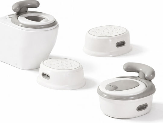Little Mom Potties Toilet with Lid Gray