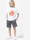 Kids Set with Shorts Summer 2 Pieces White