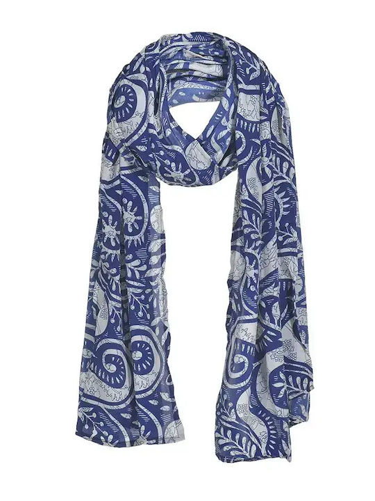 Ble Resort Collection Damen Seidenschal Blau