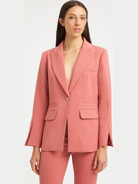 Mind Matter Women's Blazer Apricot