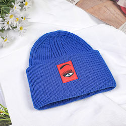 Beanie Unisex Căciulă Tricotată în Culoare Albastră