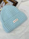 Beanie Unisex Σκούφος Πλεκτός σε Μπλε χρώμα