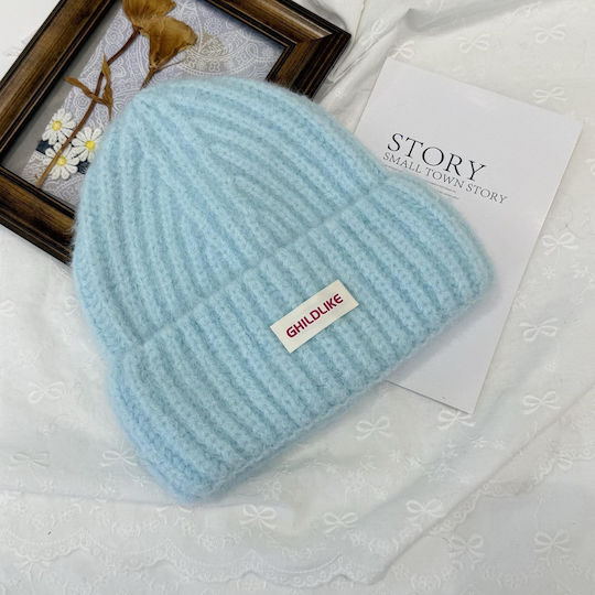 Unisex Beanie Knitted Hat in Blue Color