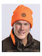 Windy Full Face Unisex Fleece Beanie Knitted in Orange Colour
