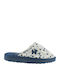 Closed-Toe Women's Slippers Blue