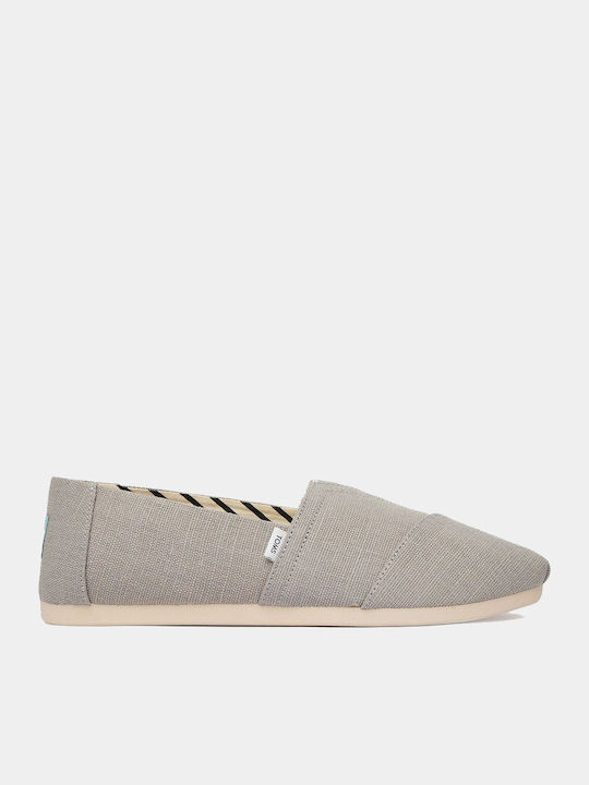 Stoff Herren Espadrilles in Grau Farbe