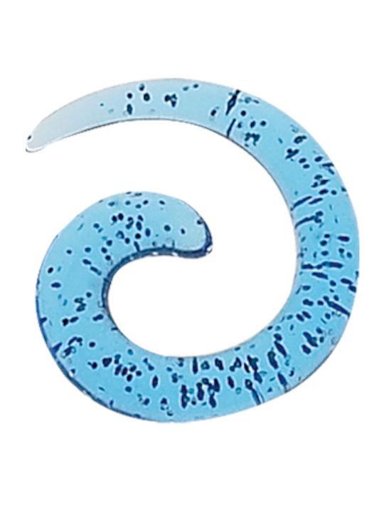 Σκουλαρίκι Μπάρα Spiral από Ατσάλι Μπλε