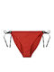 Bikini Slip με Κορδονάκια Κόκκινο