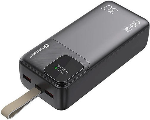 Tracer Prime V3 Power Bank 30000mAh 22.5W με 2 Θύρες USB-A και Θύρα USB-C Power Delivery Γκρι