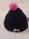 Kids Beanie Knitted Black