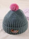 Kinder Beanie Gestrickt Grün