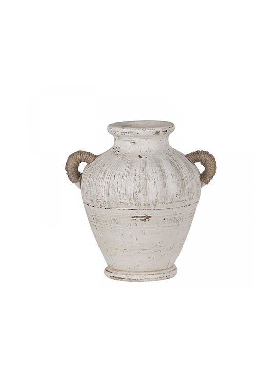Zaros Vază Decorativă Din Ceramică Albă