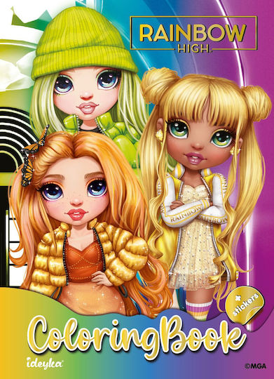 Coloring Book Αυτοκόλλητα Ideyka Rainbow