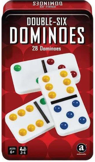 Επιτραπέζιο Παιχνίδι Double 6 Dominoes για 2-4 Παίκτες 6+ Ετών Ambassador