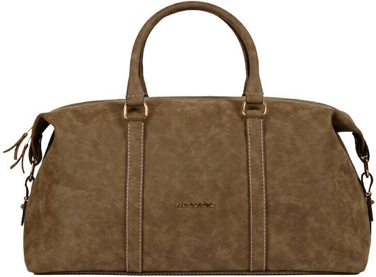Ari Gorgio Khaki Sack Voyage Made of Artificial Leather