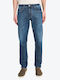 Мъжко Джинсово Панталон Тясна Линия Straight Fit Stone Wash