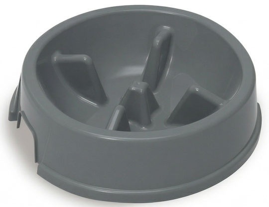 Madpet Slow Feeding Food & Water Bowl for Dog & Cat 1.5lt in Gray Color