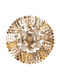 Decorațiune Pentru Perete Aurie Din Metal 77.5x8x76.5cm