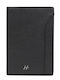 Leather Men's Travel Wallet with RFID Black
