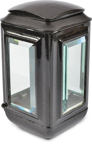 Memorial Candlestick Square Crystal Color Black Pearl Size 27x15cm