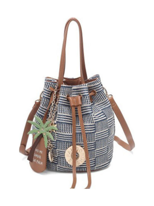 Le Pandorine Straw Women's Drawstring Bag