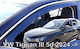 Heko Set Set Car Windbreakers Front and Rear Dark Tinted for Volkswagen Tiguan 2022+ 4pcs