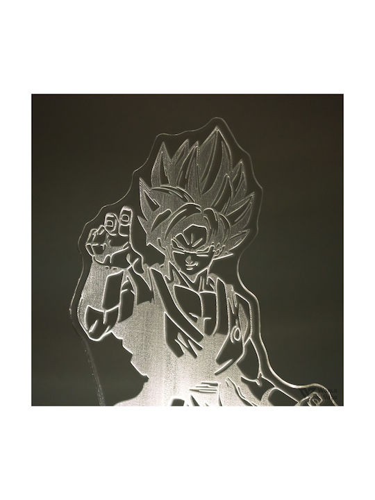 World of Wood Decorative Table Lamp Son Goku Dragon Ball LED 21x15cm