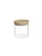 Zokura General Use Jar with Lid Wooden Transparent 500ml