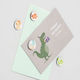 Decorative Magnets Set 4 Pieces Z-l Dinos 11247 Φ2.5x0.8