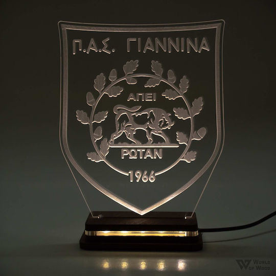 World of Wood Διακοσμητικό Φωτιστικό Π.α.σ. Γιαννινα LED 19x15εκ.