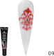 Global Fashion Shimmer Nail Art Gel Νυχιών Κόκκινο 8ml