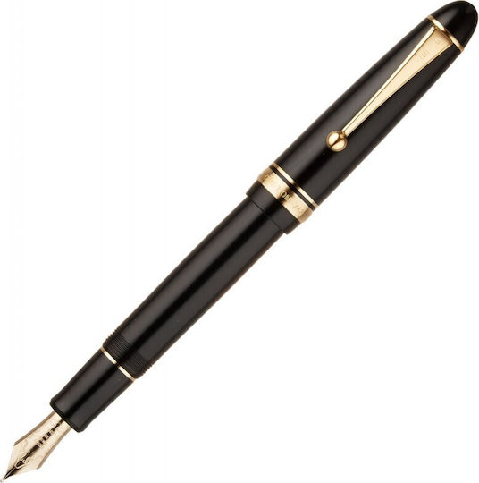 Pilot Custom Писалка Broad Черна с Черно Мастило