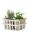 Καλάθι Αποθήκευσης Bamboo Λευκό 31.5x25x17.5cm