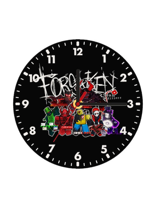 Koupakoupa Παιδικό Ρολόι Τοίχου Roblox Forsaken Ξύλινο 20εκ.