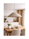 Scandinavian Boho Ceiling Pendant Light Shade Bouclé Cream 38x60cm