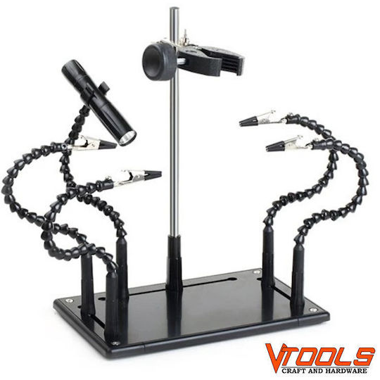 Vtools Zd-11p Βάση Στερέωσης Κολλητηριού Κροκοδειλάκια Led