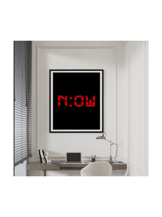 Quote Poster Now Pq173 50cm X 70cm Μαύρη Ξύλινη Κορνίζα