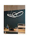 Gelkén Metal Modern Ceiling Light Chrome 60x25x70cm