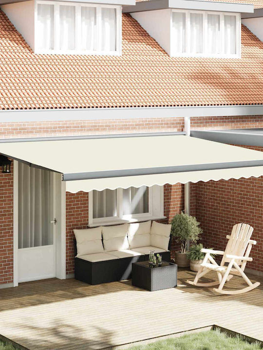 vidaXL Τέντα Βεράντας Μπεζ 4x3m