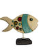 Blue Fish Scarf Stand
