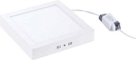 Square LED Panel 18W With Cool White Light 7000K 21x21cm Square LED Panel 18W With Cool White Light 7000K 21x21cm