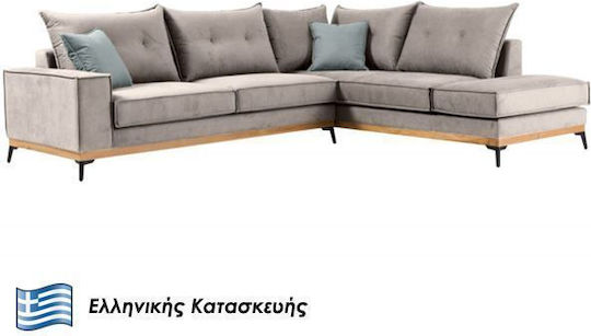 Lila Γωνιακός Υφασμάτινος 290x235εκ.
