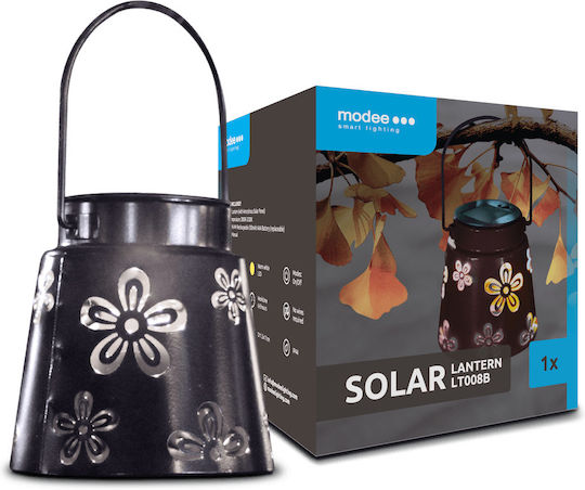 Modee Lighting Κρεμαστό Ηλιακό Φωτιστικό Φανάρι Θερμό Λευκό με Φωτοκύτταρο IP44 11x11.5εκ.